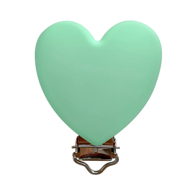 3pcs Silicone Love Pacifier Clip Pacifier Chain Holder Soother Nursing Clips BPA Free Pacifier Chain Accessories