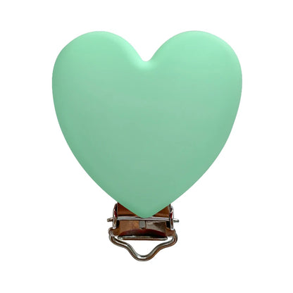 3pcs Silicone Love Pacifier Clip Pacifier Chain Holder Soother Nursing Clips BPA Free Pacifier Chain Accessories