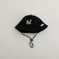 New Embroidered Letter Baby Bucket Hats Spring Sunhat Fishing Hat Sunshade Visor Boy Girl Outdoor Fashion Beach Cap For 6-24M