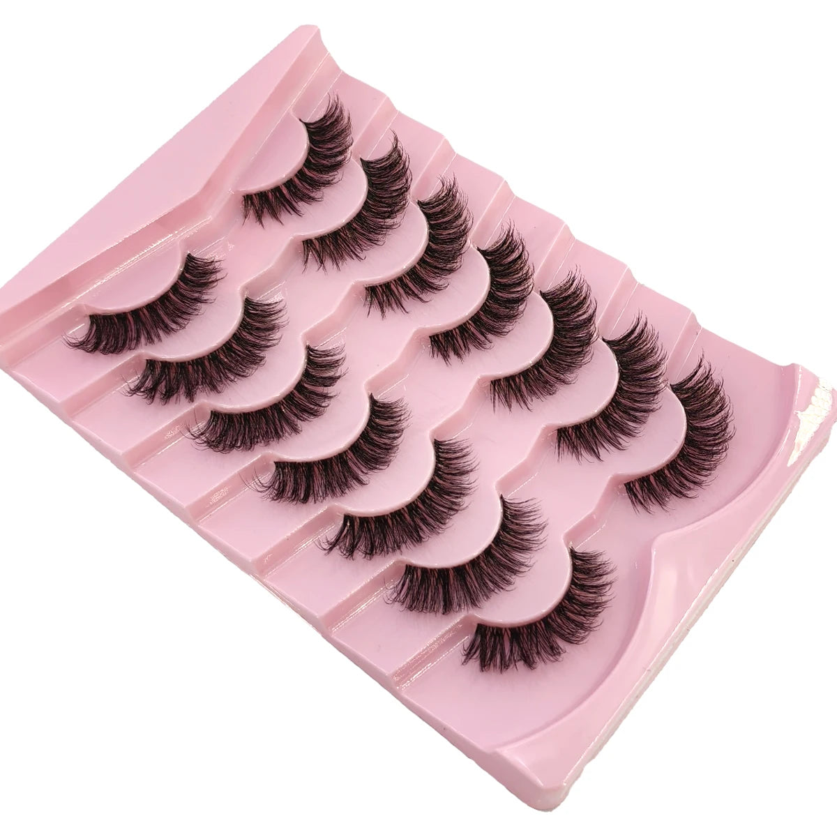NEW 7pairs 8D Mink Lashes Natural Short False Eyelashes Mink Eyelashes 3D Mink Lashes Wispy HandMade Full Strip Lashes  Makeup