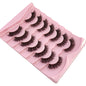 NEW 7pairs 8D Mink Lashes Natural Short False Eyelashes Mink Eyelashes 3D Mink Lashes Wispy HandMade Full Strip Lashes  Makeup