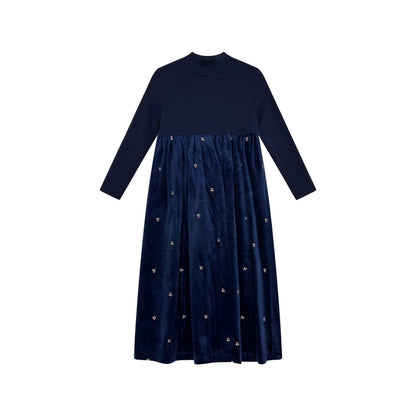 Ali Plus 2026 AW Velvet Collection Family Matching Clothing Children Long Sleeve Top Girl Dress Baby Footie High Quality Clothes