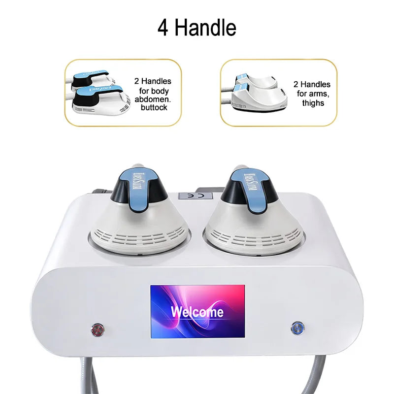 2026 Advanced EMS RF Body Shaping Device 200HZ Dual Handle Fat Reduction Body Slimming Muscle Building Machine for Beauty Studio