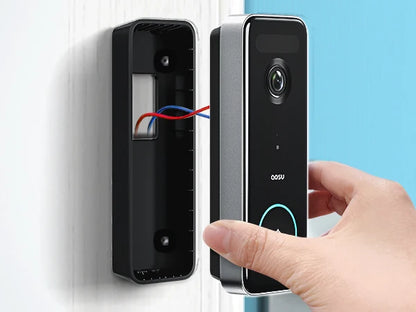 Dekco 5MP Ultra HD WiFi Video Doorbell 2.4/5G Dual WiFi Triple Motion Detection Video Intercom 180-Day Battery Life Work with Alexa