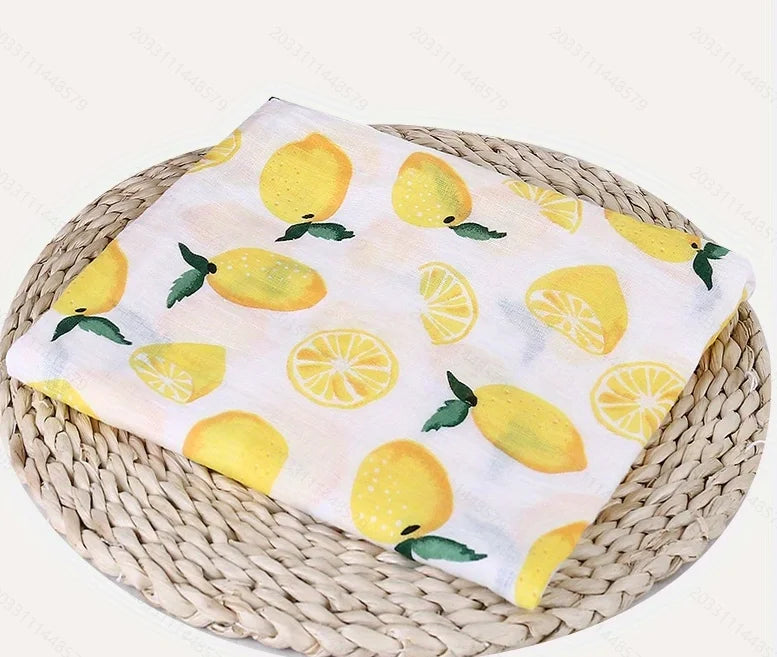 Newborn soft 100% muslin cotton swaddlle blanket infant baby wrap bath towel cover blanket 120x110cm