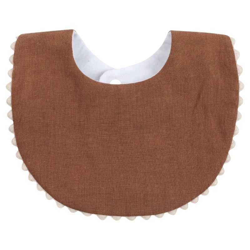 Cotton Gause Baby Bibs Solid Color Absorbent Baby Tassel Bib Newborn Burp Cloths Bandana Scarf for Kids Baby Girls Feeding Item