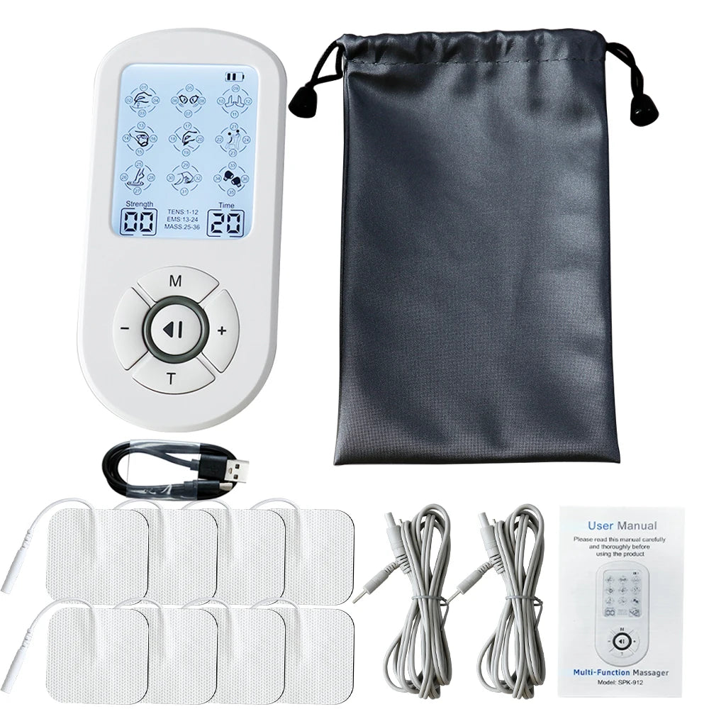 36Modes Electrical EMS Muscle Stimulator Tens Massage Digital Apparatus Pulse Slimming Acupuncture Full Body Relax Massager