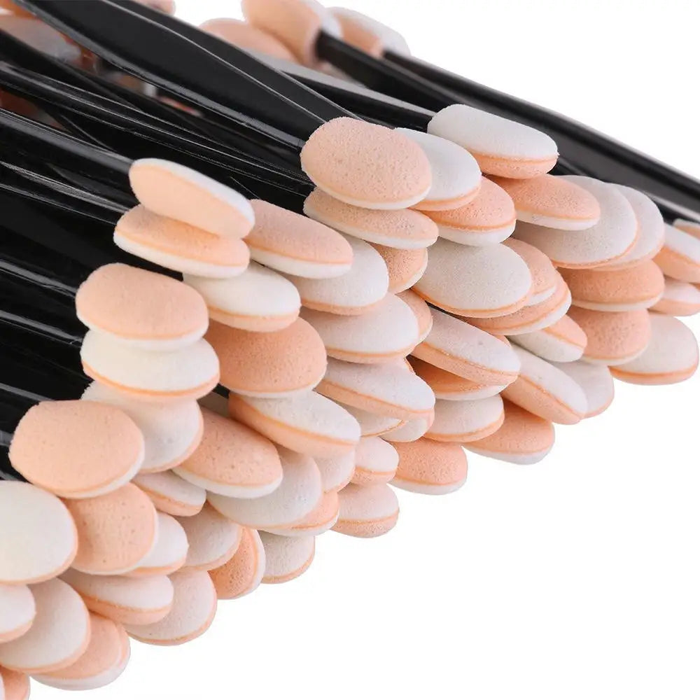 10/30/50/200/500/1000pcs Double Ended Sponge Nail Art Powder Brush Multifunctional Eyeshadow Brush Portable Makeup Manicure Tool