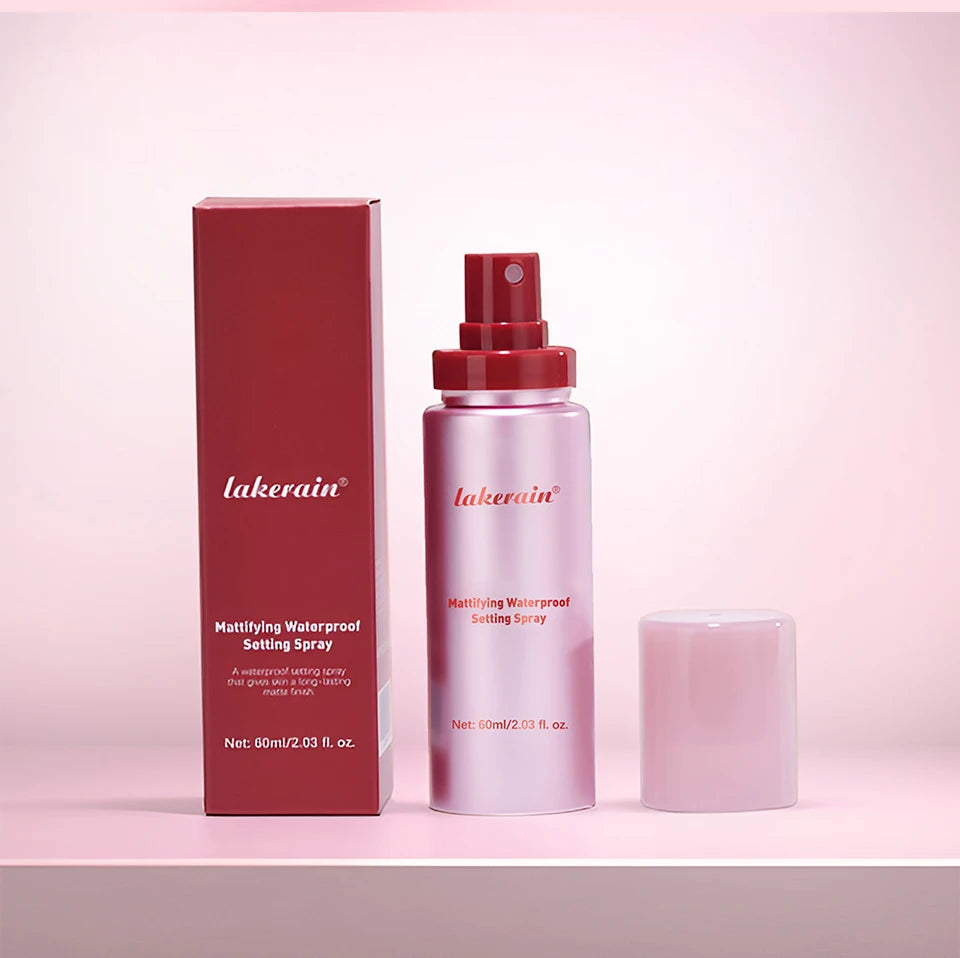 Waterproof Mattifying Setting Spray Glossy Matte Base Makeup Control Oil Non-Sticky Waterproof Make-up Fixer Spray For All Skin