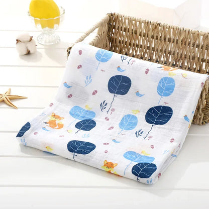 120cm*110cm Swaddle Blanket Baby Cotton Muslin Wrap Baby Blankets Newborn Swaddle Bedding