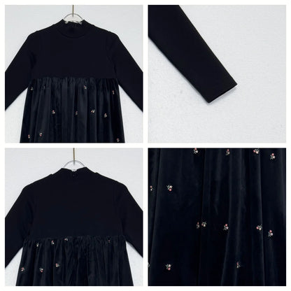 Ali Plus 2026 AW Velvet Collection Family Matching Clothing Children Long Sleeve Top Girl Dress Baby Footie High Quality Clothes