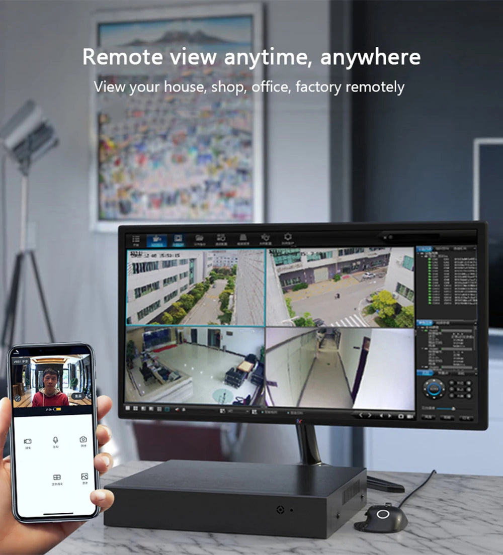 SmartCnet 4K 8MP 8CH Tuya Smart Onvif H.265 Video Surveillance NVR Recorder P2P Motion Detect Recorder for IP Camera CCTV System