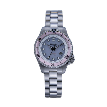 Horolo 30mm Women's Watches Japan Solar Movement Luminous Water Resistant Sapphire Stainless Steel Luxury Watch Gift For Wife