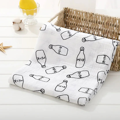 120cm*110cm Swaddle Blanket Baby Cotton Muslin Wrap Baby Blankets Newborn Swaddle Bedding