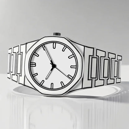 2026 New Quartz Watch with Silicone Material and Comic Design, Featuring Classic Anime Lines, a Men's Sports Watch