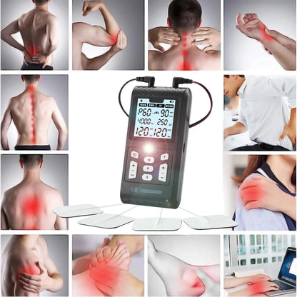 4-in-1 Electric Muscle Stimulator EMS Interferential High-Frequency Physiotherapy Device Electrostimulator for Muscle Relaxation