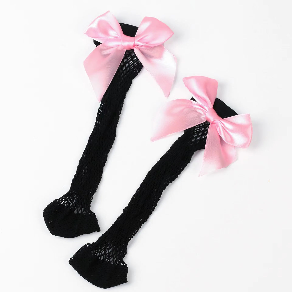 Baby Ankle High Lace Fishnet Vintage Short Socks Girl's Mesh Bow Fishnet Stockings Cute White Black Fashion Parent Child Socks