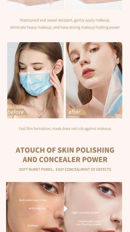O‘CHEAL 50PA+++ Liquid Foundation Cream Lasting Coverage Makeup Concealer Moisturizing Bright Skin Tone Hydrating Beauty Cream