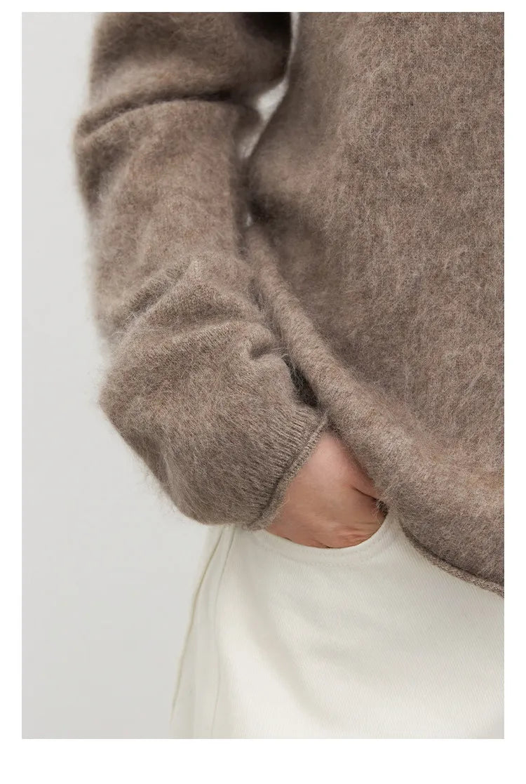 CHIC VEN New Women Knitted Cardigan Solid Long Sleeved Single-breasted Loose Casual Oversize Female Sweater Autumn Winter 2026