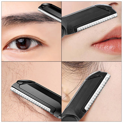 A Foldable Eyebrow Trimmer +5 Replacement Blades Combination Set Can Be Used for Eyebrow Trimming and Shaving, Which Is Unisex