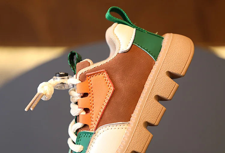 DIMI Autumn New Children Shoes Pu Leather Kids Sneakers  Baby Toddler Shoes Comfortable Soft Boys Girls Casual Shoes