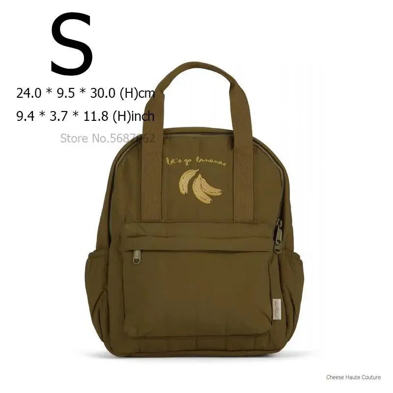 KS Baby Backpack 2024 New Kids Schoolbag Kindergarten Bags Brand Traveling Mom Cherry Lemon Children's Boys Girls Storage