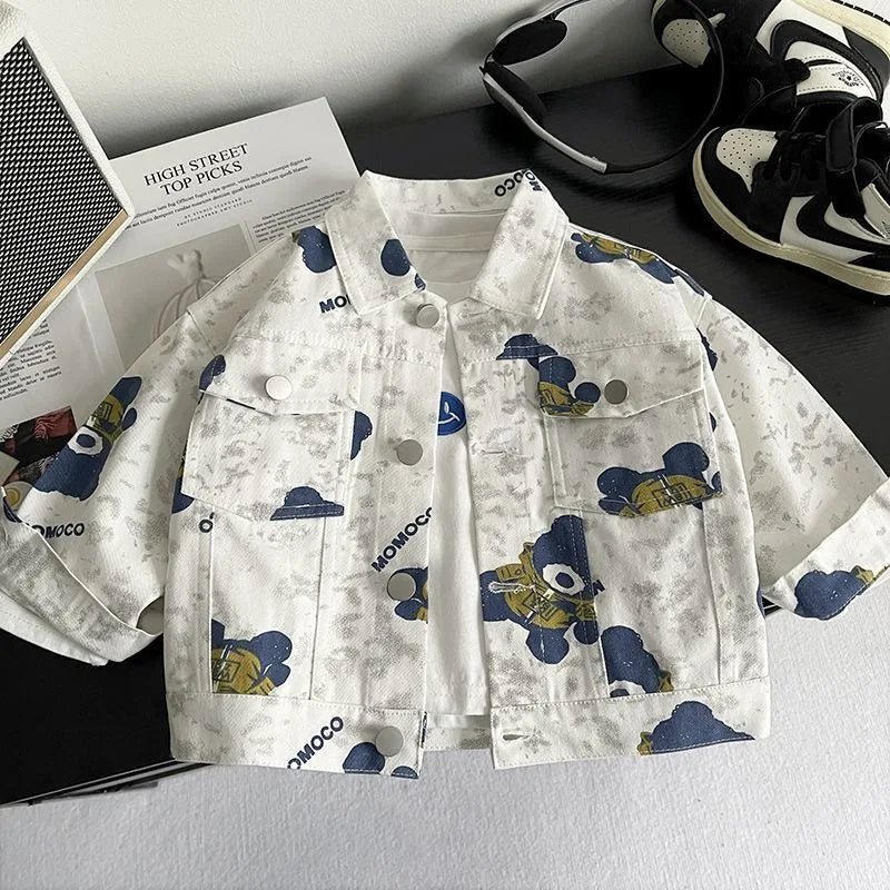 2026 New Boys Spring Autumn Jacket Fashion Casual Coat For Kids Toddler Baby  Outerwear All Match Streetwear Children Clothing
