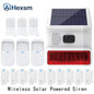 New 433MHz Wireless light Flash Strobe Outdoor Solar Waterproof Siren for Home Burglar PIR Motion Door Gap Security Alarm System