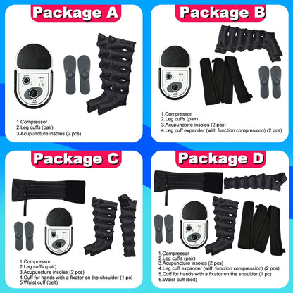 Thigh Air Compression Pressure Massager Home Use Relieve Varicose Veins Leg Massager Machine Promote Blood Circulation Relieve