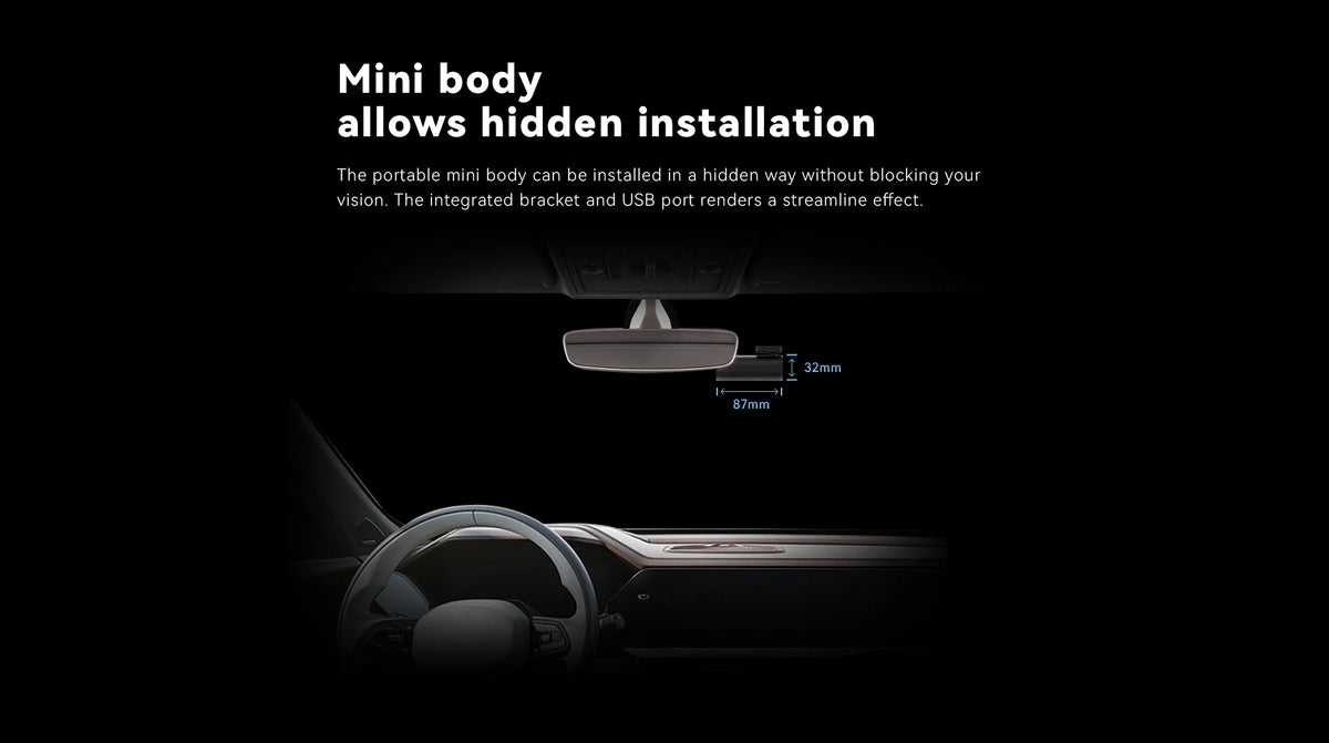 DDPAI Dash Cam Mini Pro 1296P HD Vehicle Drive Auto Video DVR Android Wifi Smart Connect Car Camera Recorder