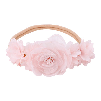 Beautiful Lovely Baby Flower Headbands Newborn Head Band for 0-12 Months Infant Headband Boutique Headwear High Elastic