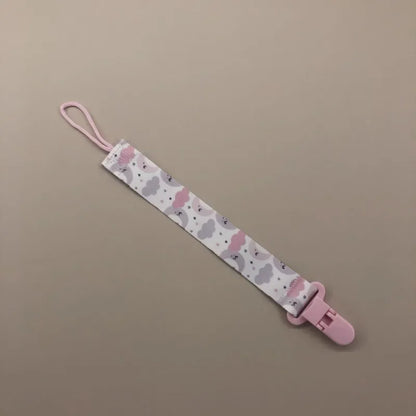 Cartoon Fixed Button Baby Pacifier Clip Chain Ribbon Dummy Soother Holder Chain Anti-drop Buckle Strap for Pacifier Baby Feeding