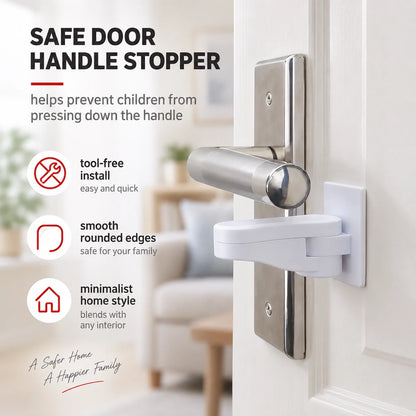 Baby Cabinet Lock for Container Anti-closing Door Blocks Drawers Children Closet Closure Security Rails Stops Plush Handle Hole