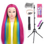 Long Hair Styling head For Hairstyle ProfessionaTraining Head Kit Mannequin Head Styling ToPractice Hot Curl lron Straighten