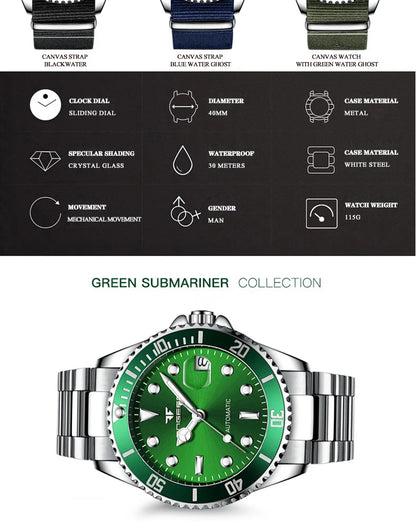 FNGEEN 9001 Luxury Brand Men's Watch Steel Tourbillon Frame Mechanical Watch Luminous Automatic Date Diamond Watch 2026