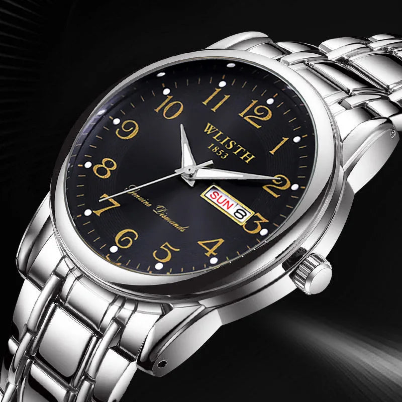 Luxury Women Watch Quartz Watch Digital Wristwatch Waterproof Calendar Luminous Watch Fashion Business Light Man Clock Watches
