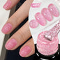 LILYCUTE 7ml Reflective Glitter Gel Nail Polish Shining Sparkling Gorgeous Silver Effect Semi-permanent UV Gel Nail Art Manicure