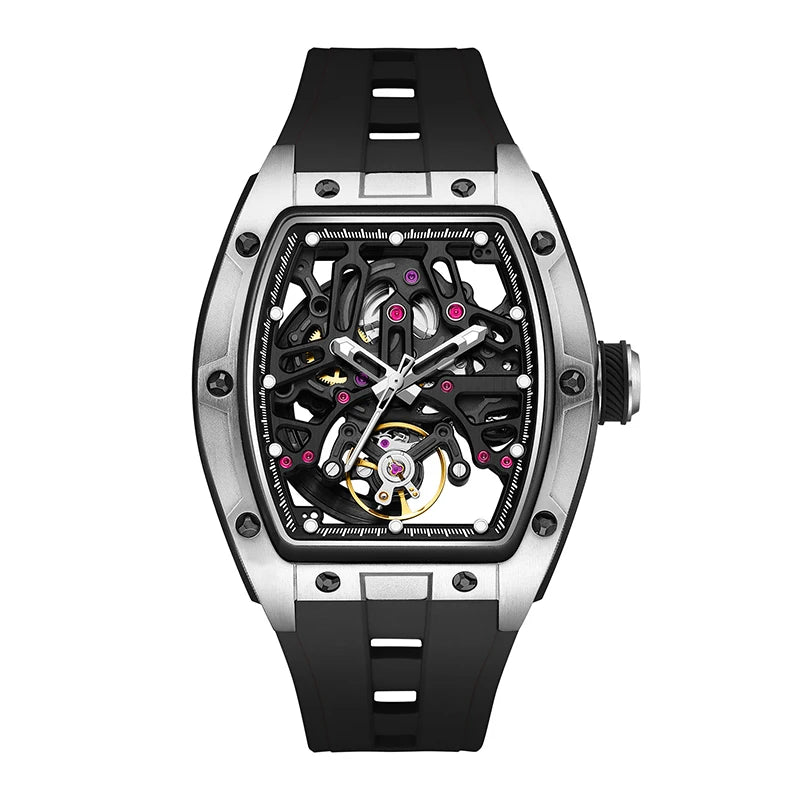 Mechanical Watch 2026 Luminous Transparent Steel Case Tourbillon Automatic Luxury Skeleton Dial Wholesale Gorman Watch