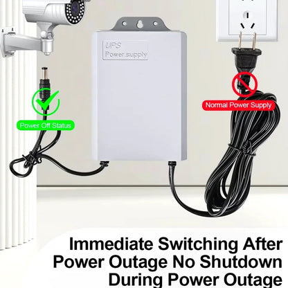 DIFANG DC12V UPS Power Supply for WiFi Camera Outdoor Battery Backup Power Adapter 7500mAh Battery Emergency Power