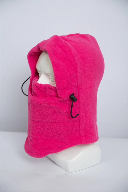 New Fashion Warm Cap Winter Men Women Hats Thermal Fleece Balaclava Hats Neck Warmer Hiking Scarves Outdoor Riding Windproof Cap