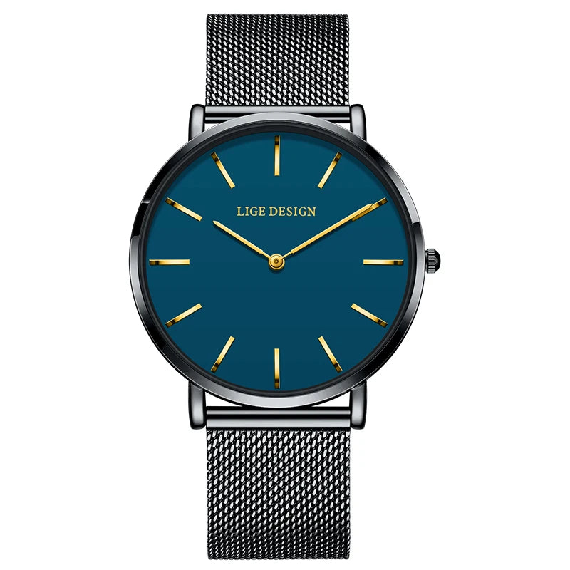 Reloj LIGE 2025 TOP Elegant Women's Watch Fashion Simple Ladies Watch Dress Gift Quartz Waterproof Watch for Women montre femme