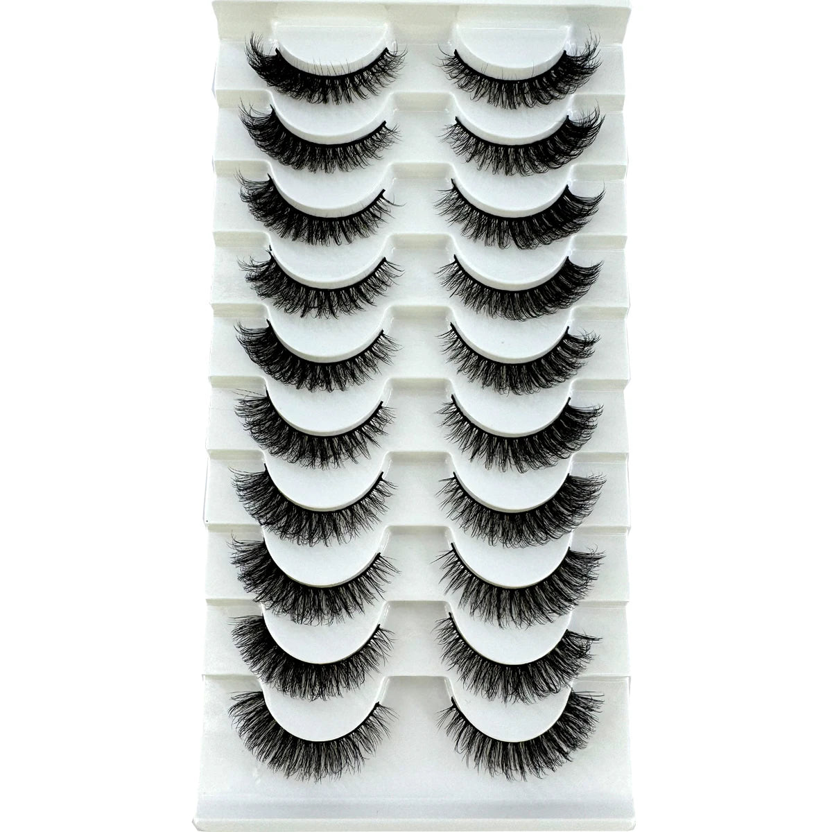 New Cat Eye Artificial Mink Eyelash 3D Curling Natural and Realistic Messy Tail Eye Extended Soft Eyelash