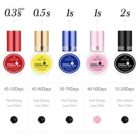 GLAMLASH L+/LC/LD/LU(M)/N Curl 7~15mm MIX 16rows/Case Mink Eyelash Extension Individual Lashes Soft False Eyelashes