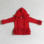 Fashion Outerwear Baby Girl Coat Ruffle Long Sleeve Hoodie Cotton Zipper Sweatshirt Children Clothes Infant Colorful Clothing