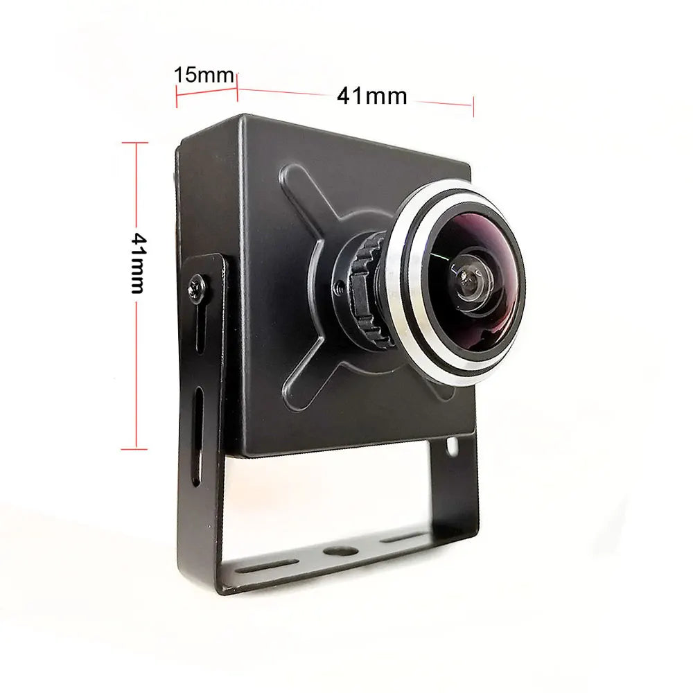 4MP/8MP Metal Mini IP Camera DC 12V or 48V POE 2K/4K H.265 ONVIF IPC Human Motion Detection With Wide View Fisheye Lens 1.8mm
