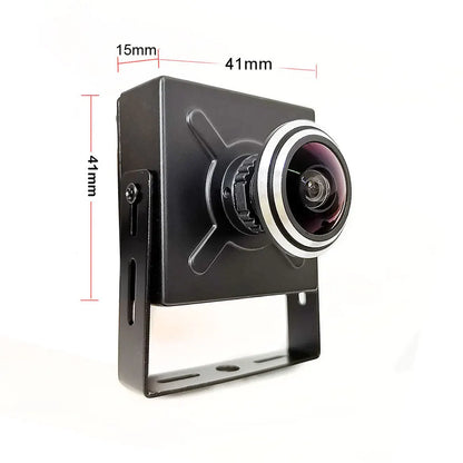 4MP/8MP Metal Mini IP Camera DC 12V or 48V POE 2K/4K H.265 ONVIF IPC Human Motion Detection With Wide View Fisheye Lens 1.8mm