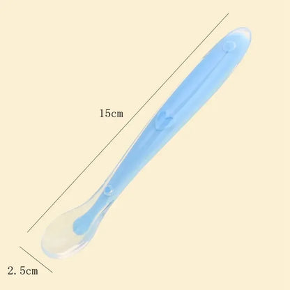 2/1pcs Silicone Spoon for Baby Infant Feeder Spoons for Children Kids Soft Safety Feeding Spoons BPA Free Baby Utensils Flatware
