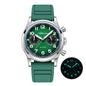 ADDIESDIVE New 2025 Chronograph 38mm Men's Watches VK64 Quartz Wristwatch Luminous Bubble Mirror 10Bar Waterproof Steel Watch
