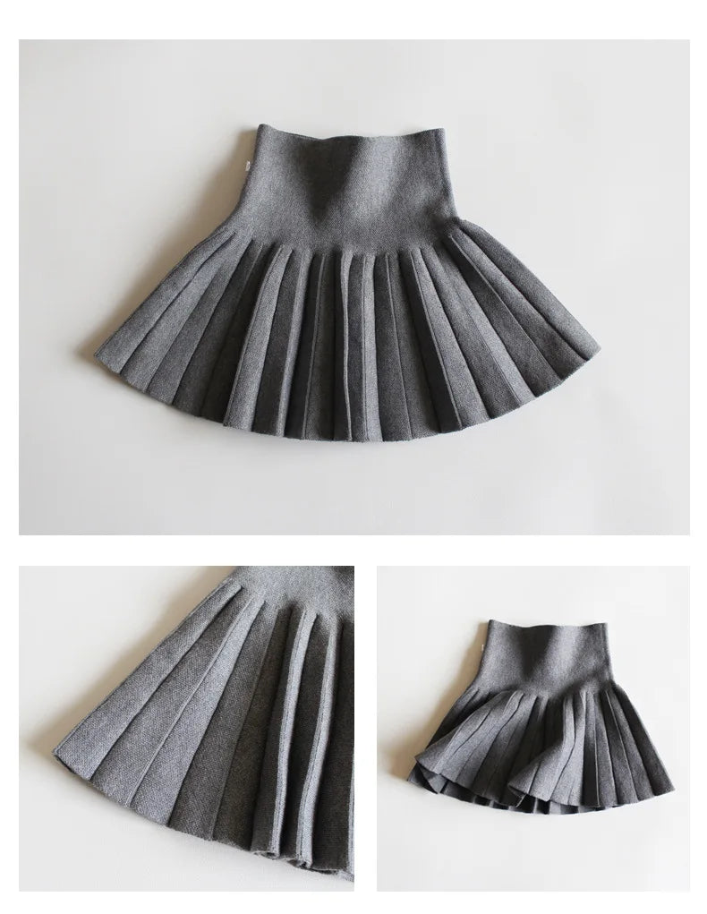 Kids Girls' Dress Children's Student Short Skirt Baby' Clothing Half Skirt Princess Pleated Tutu Skirt