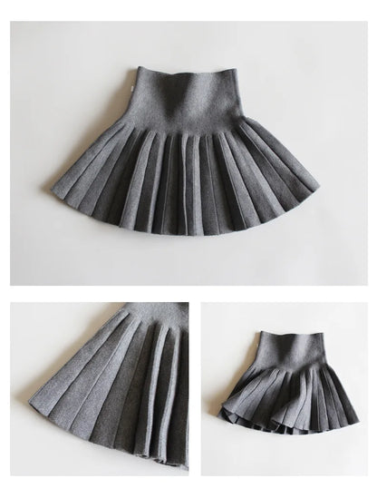 Kids Girls' Dress Children's Student Short Skirt Baby' Clothing Half Skirt Princess Pleated Tutu Skirt
